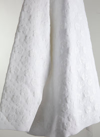 Pull à manches longues à plumetis - Blanc