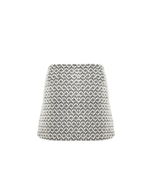 Embroidered leather mini-skirt - White & Black