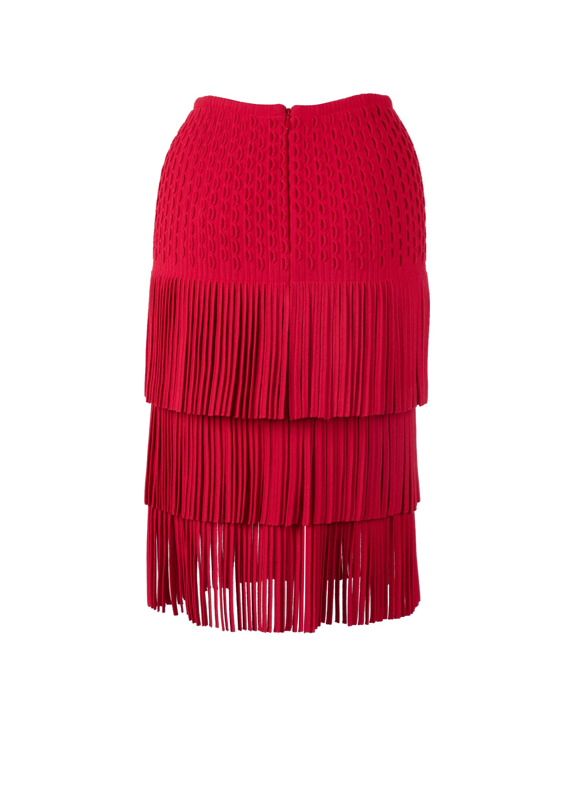 Wool blend Apache skirt - Red