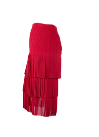 Wool blend Apache skirt - Red
