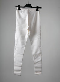 Stretch legging in wool - White iridescent