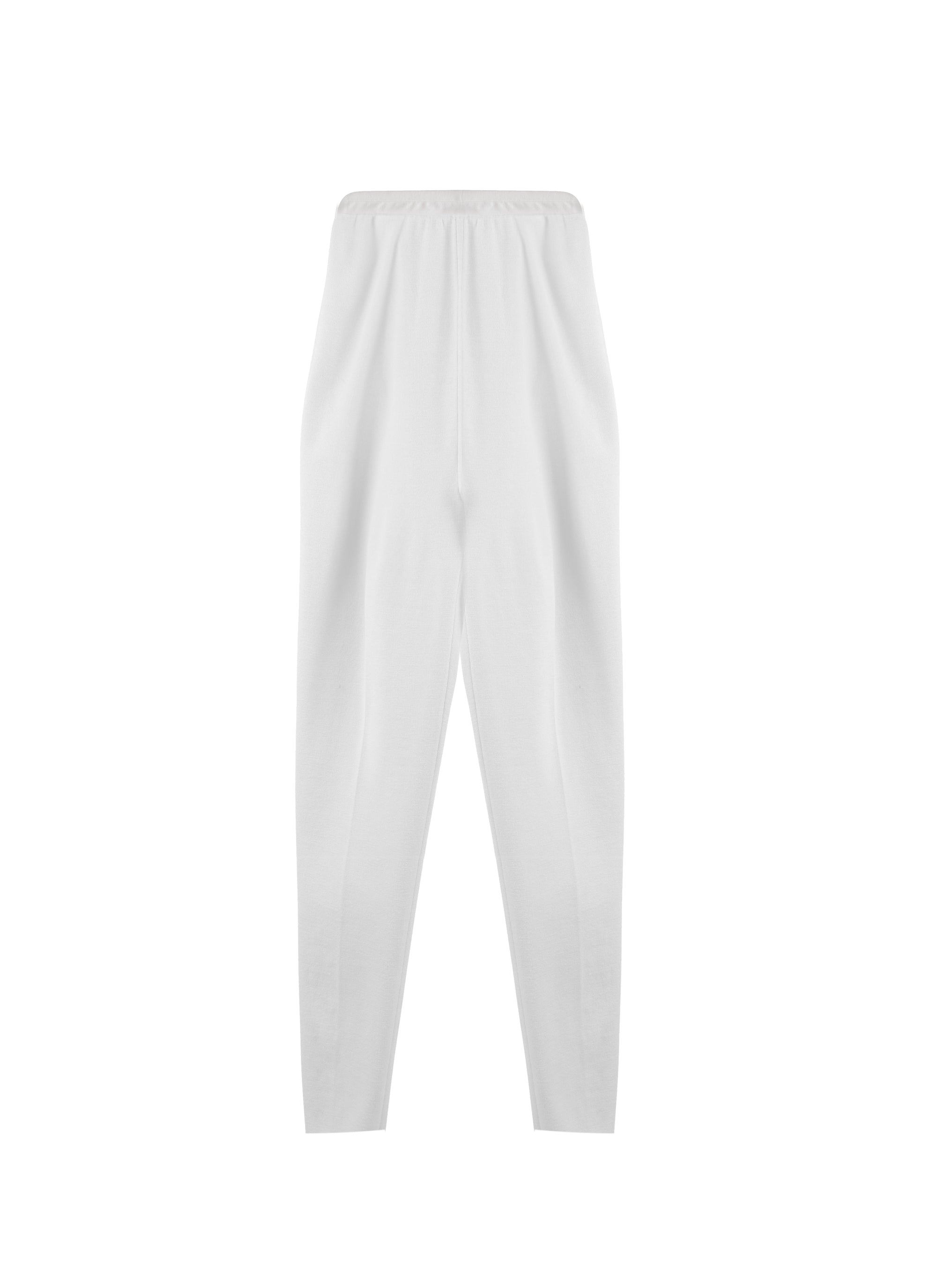 Wool Stretch Legging - White