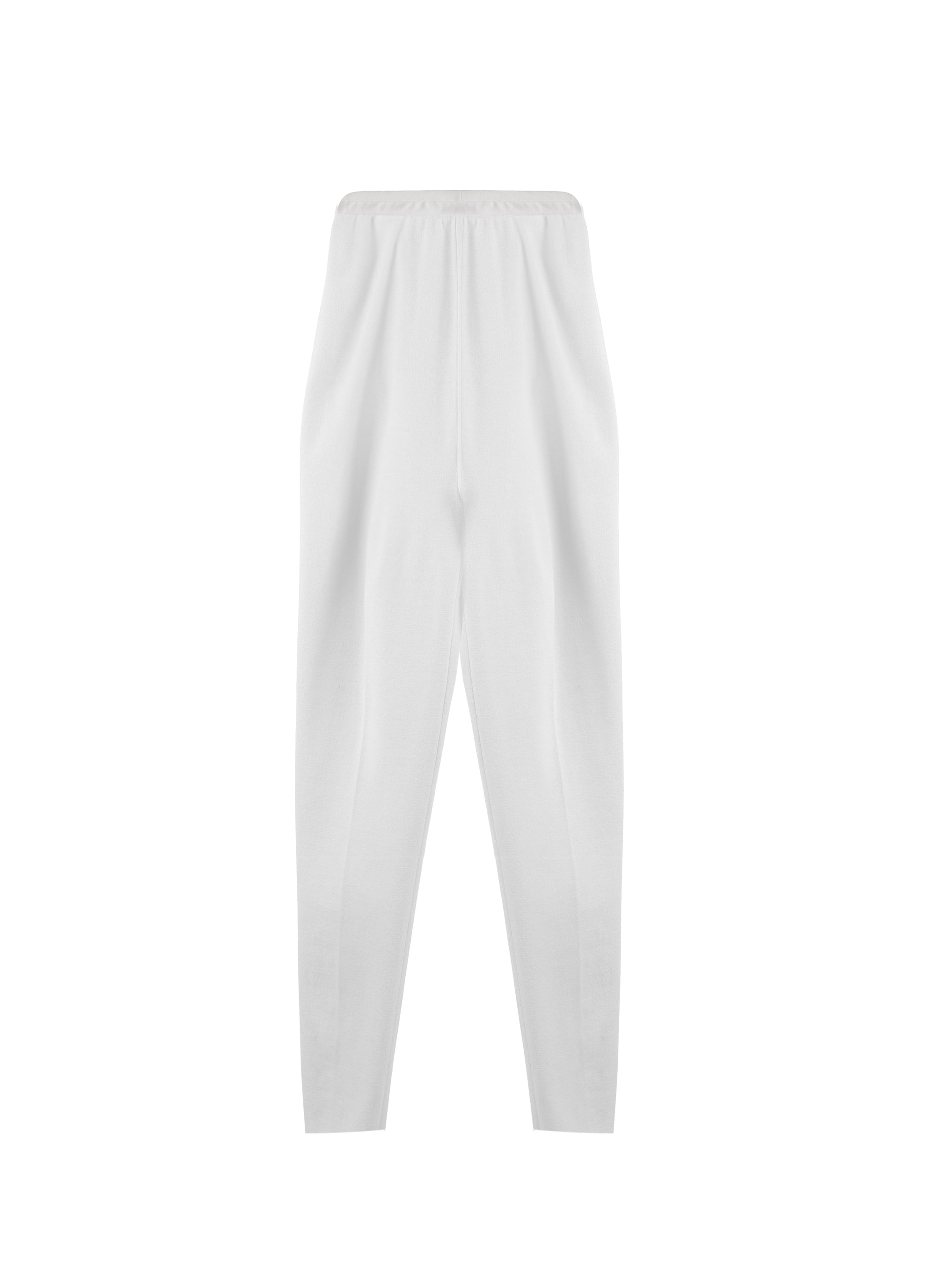 Stretch legging in wool - White iridescent