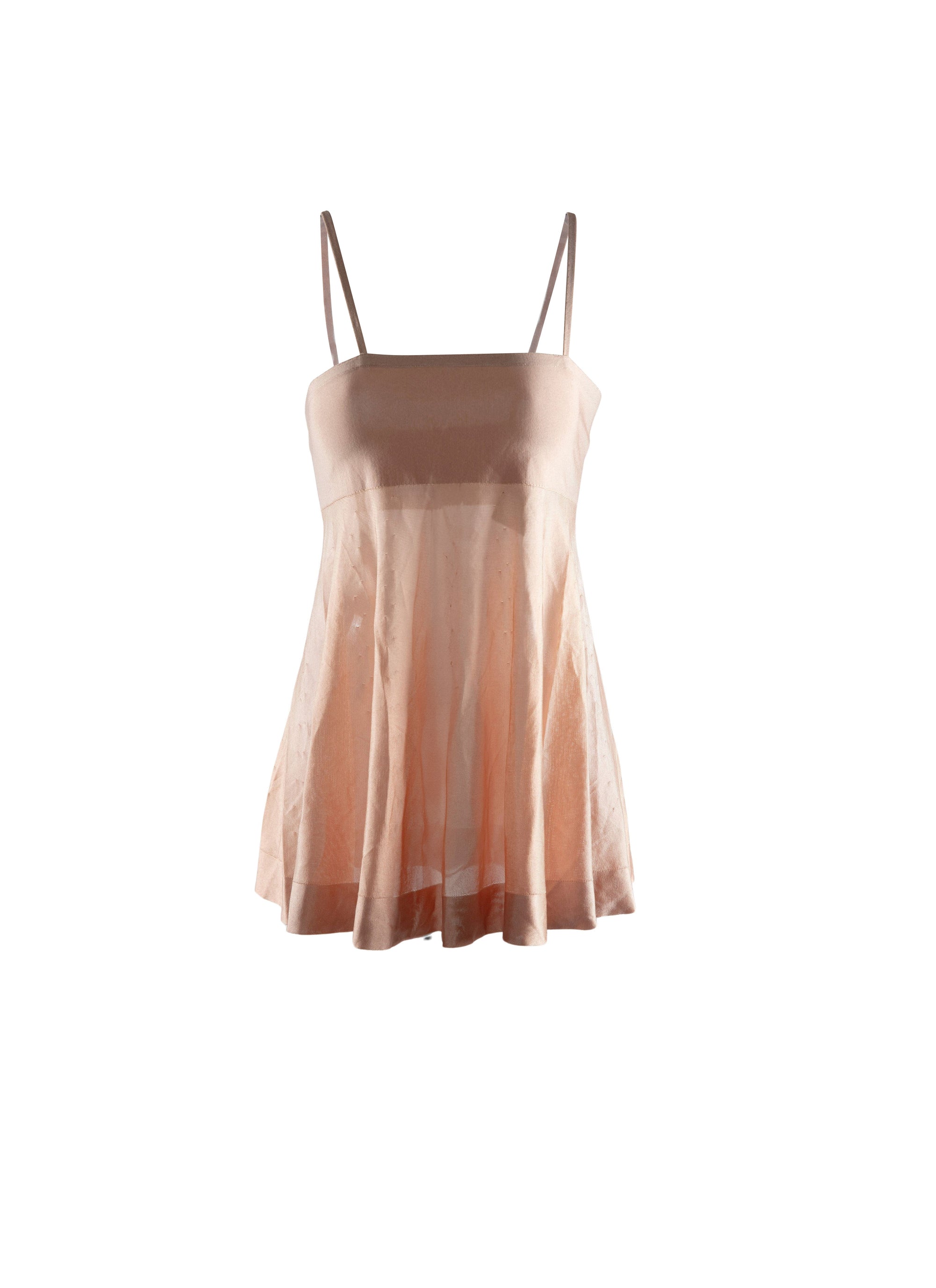 Top with thin straps - Flesh Pink