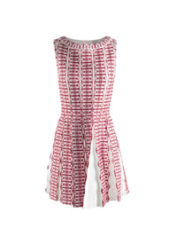 Sleeveless tunic - White & Red