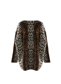 Animal print jumper - Light Beige