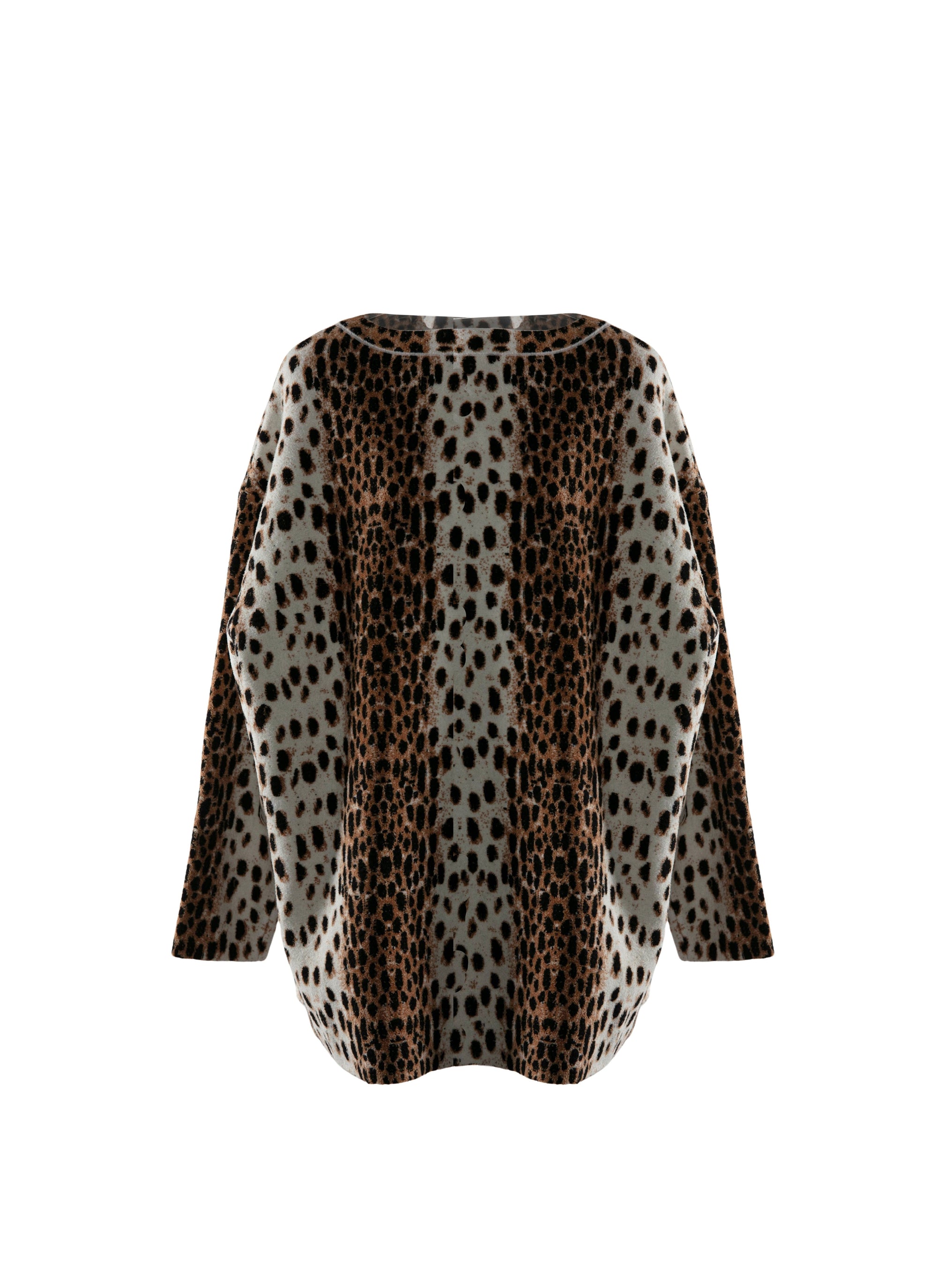 Animal print jumper - Light Beige