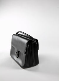 Sac ferme en cuir - Noir