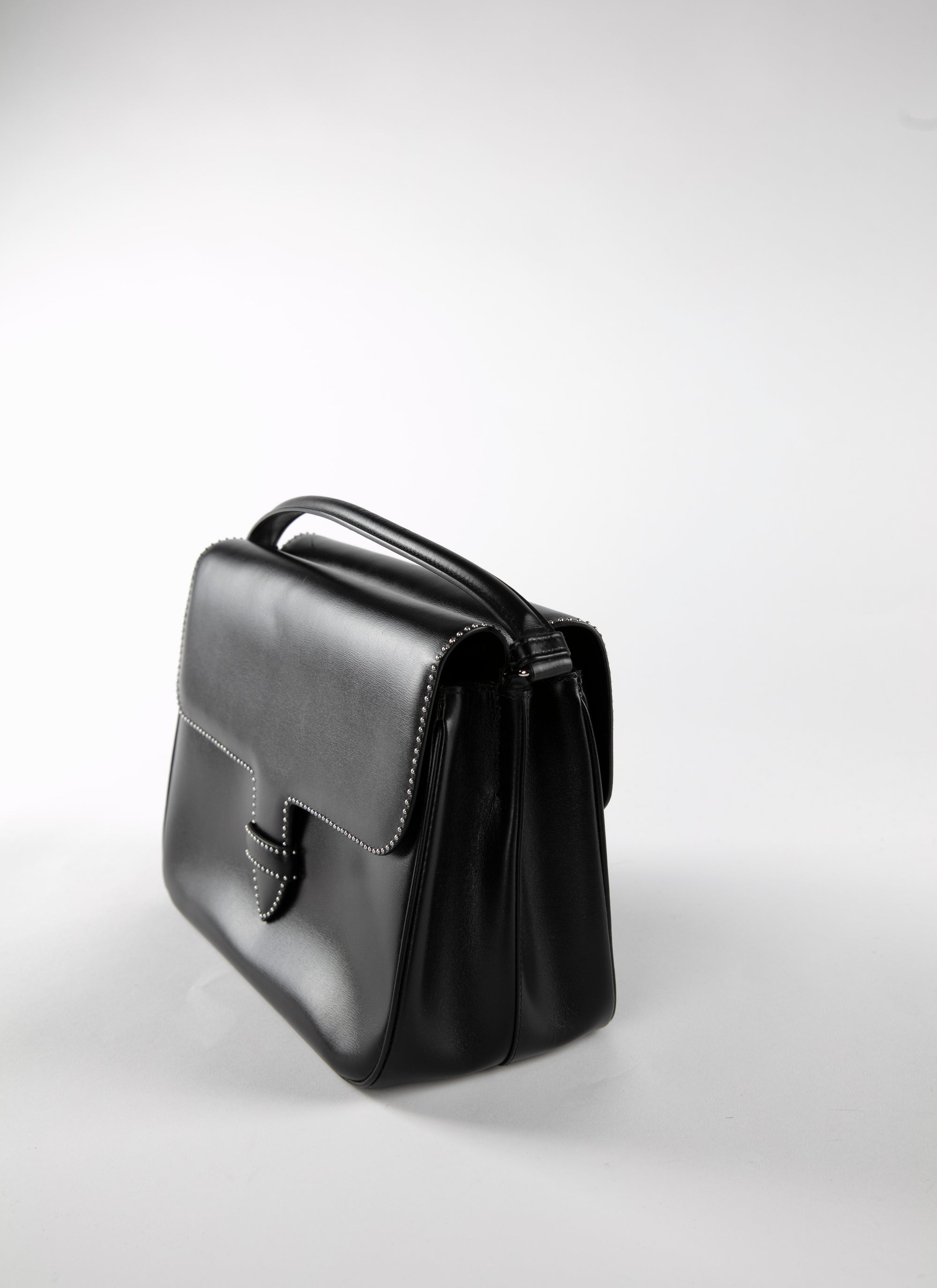 Sac ferme en cuir - Noir