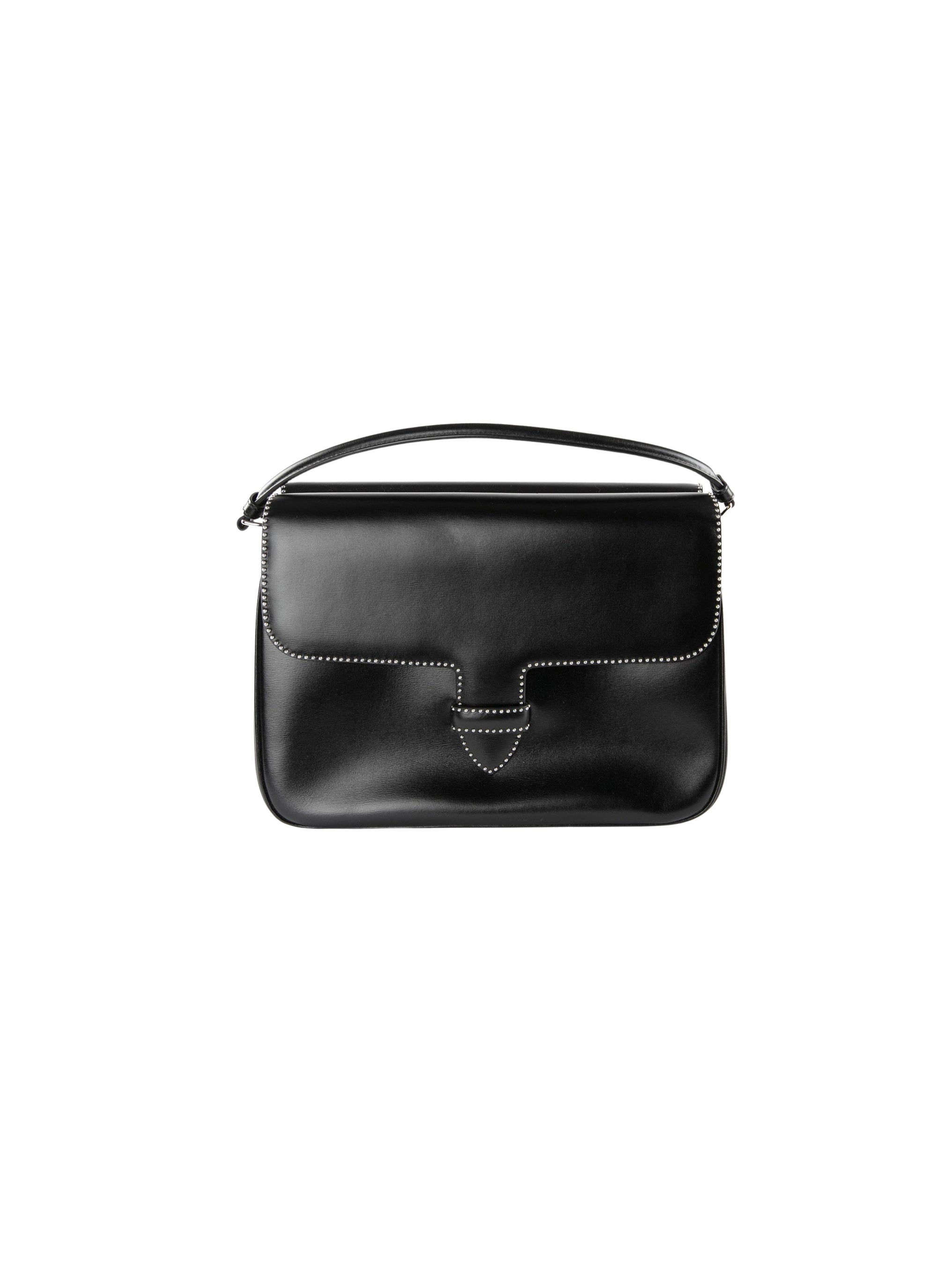 Sac ferme en cuir - Noir