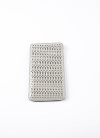 Leather phone holder - Pearl