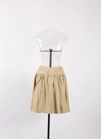 Skirt with rings - Putty