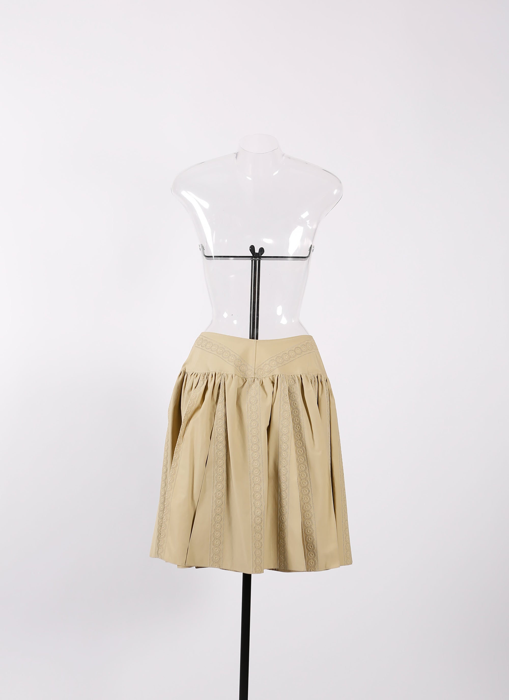 Skirt with rings - Putty