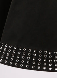 Gabardine skirt - Black intense