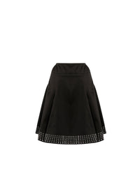 Gabardine skirt - Black intense