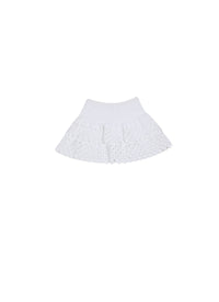 Short mini skirt - White
