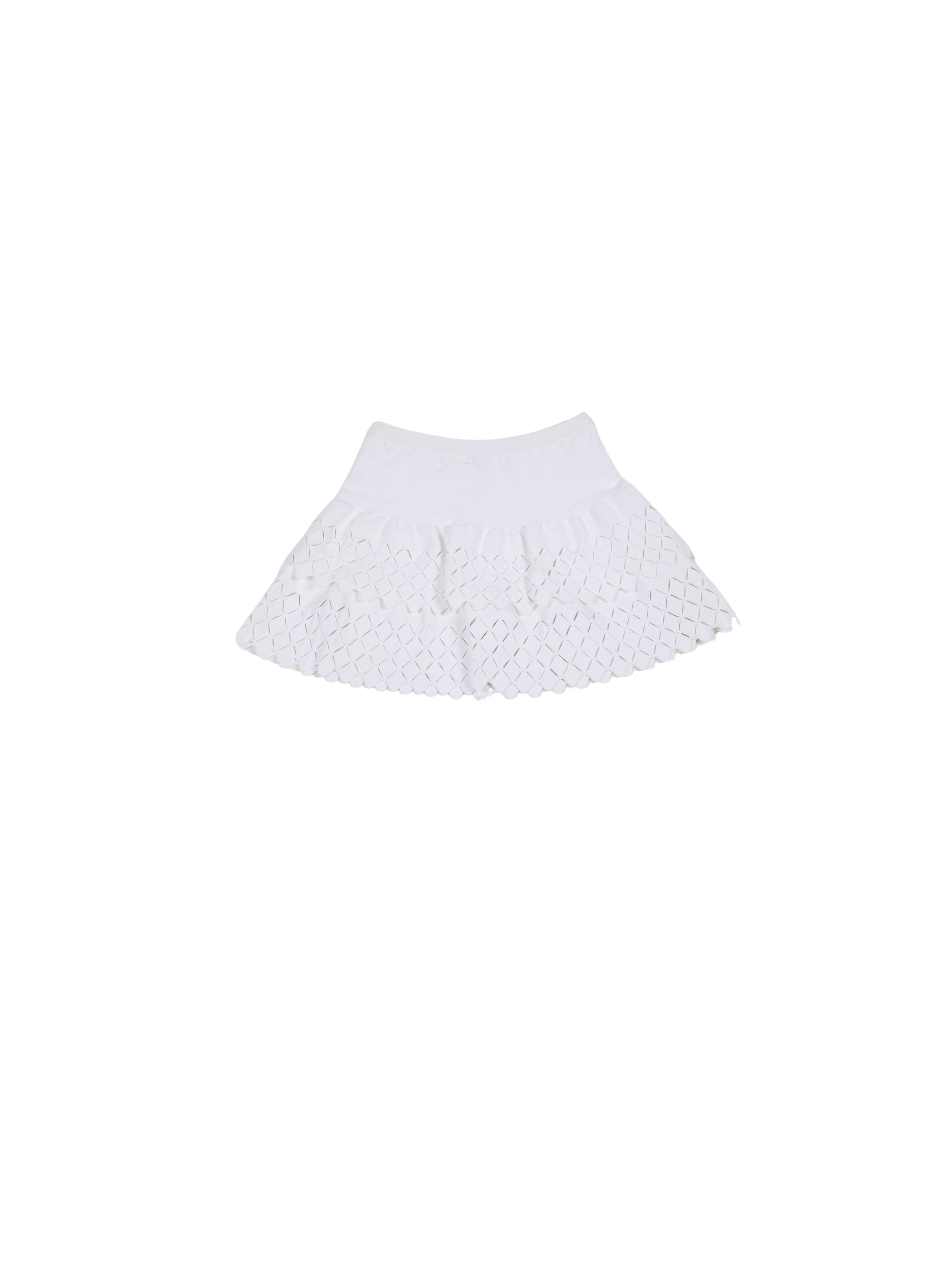 Short mini skirt - White