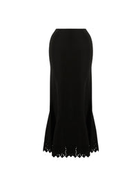 Knitted Diamond skirt - Black