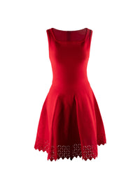 Openwork sleeveless dress - Scarlet