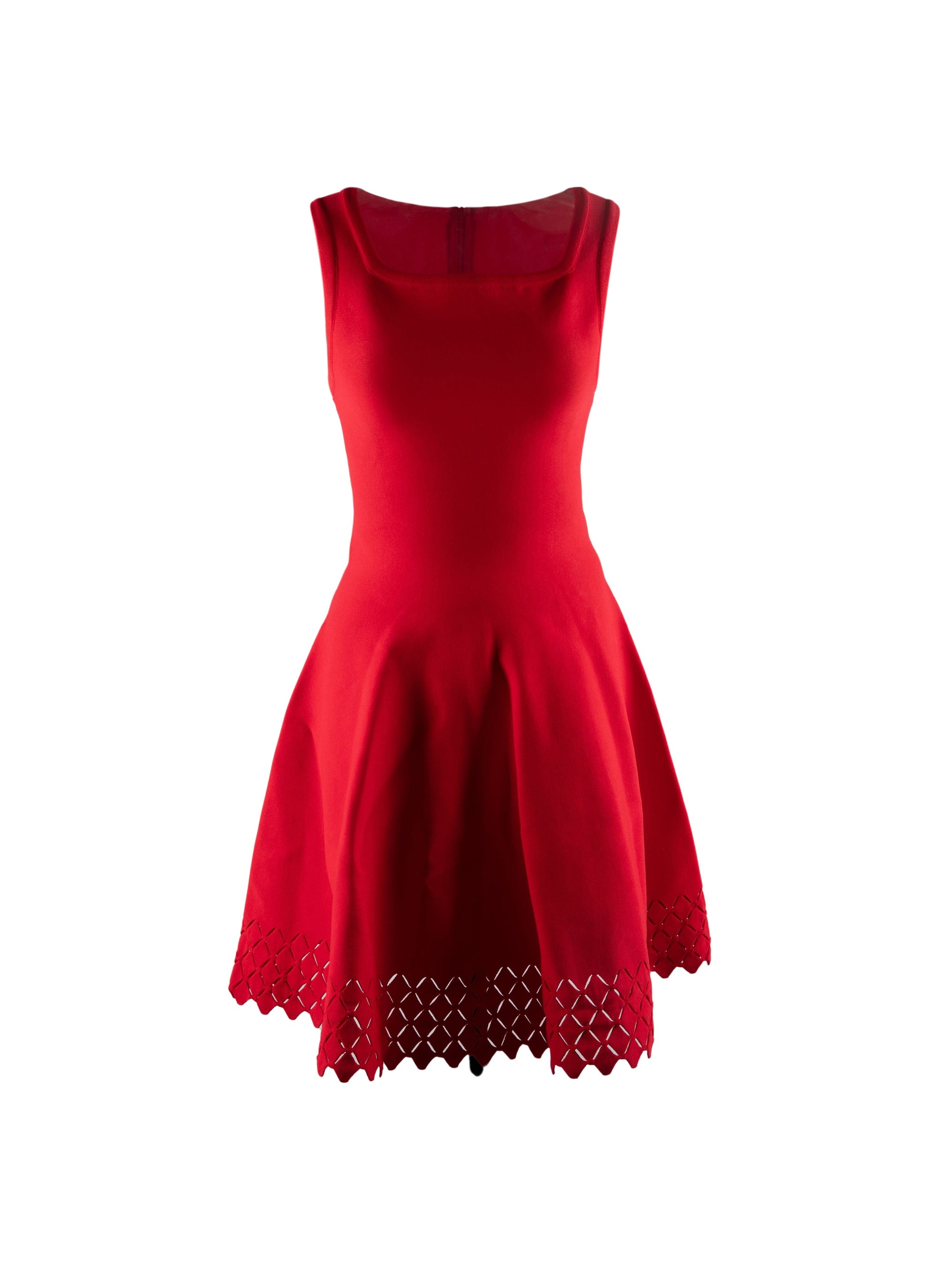 Openwork sleeveless dress - Scarlet