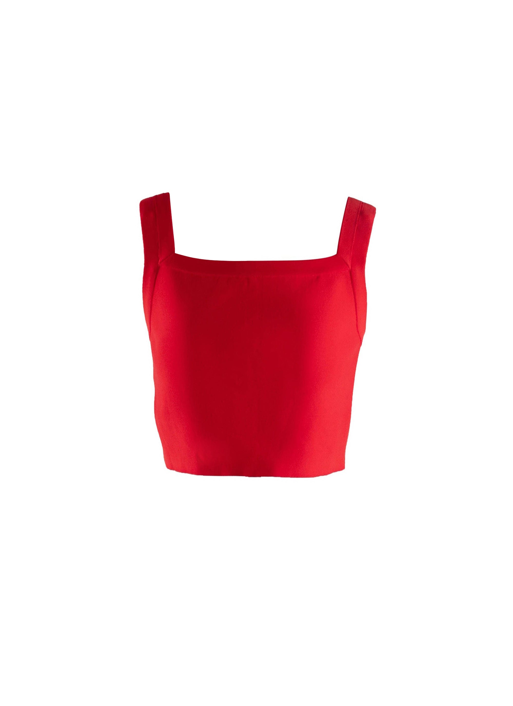 Strappy crop top - Scarlet