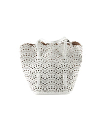 Trapeze tote bag - Intense White