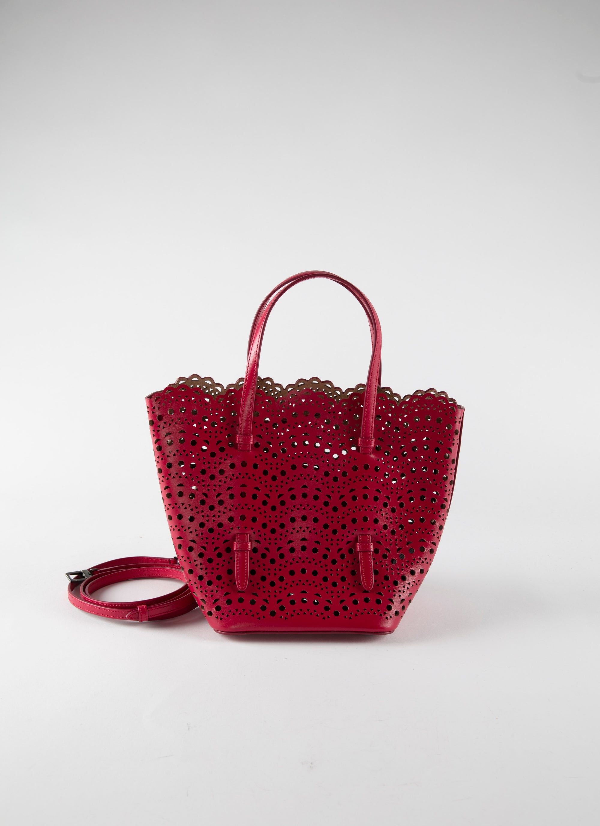 Trapeze tote bag - Raspberry