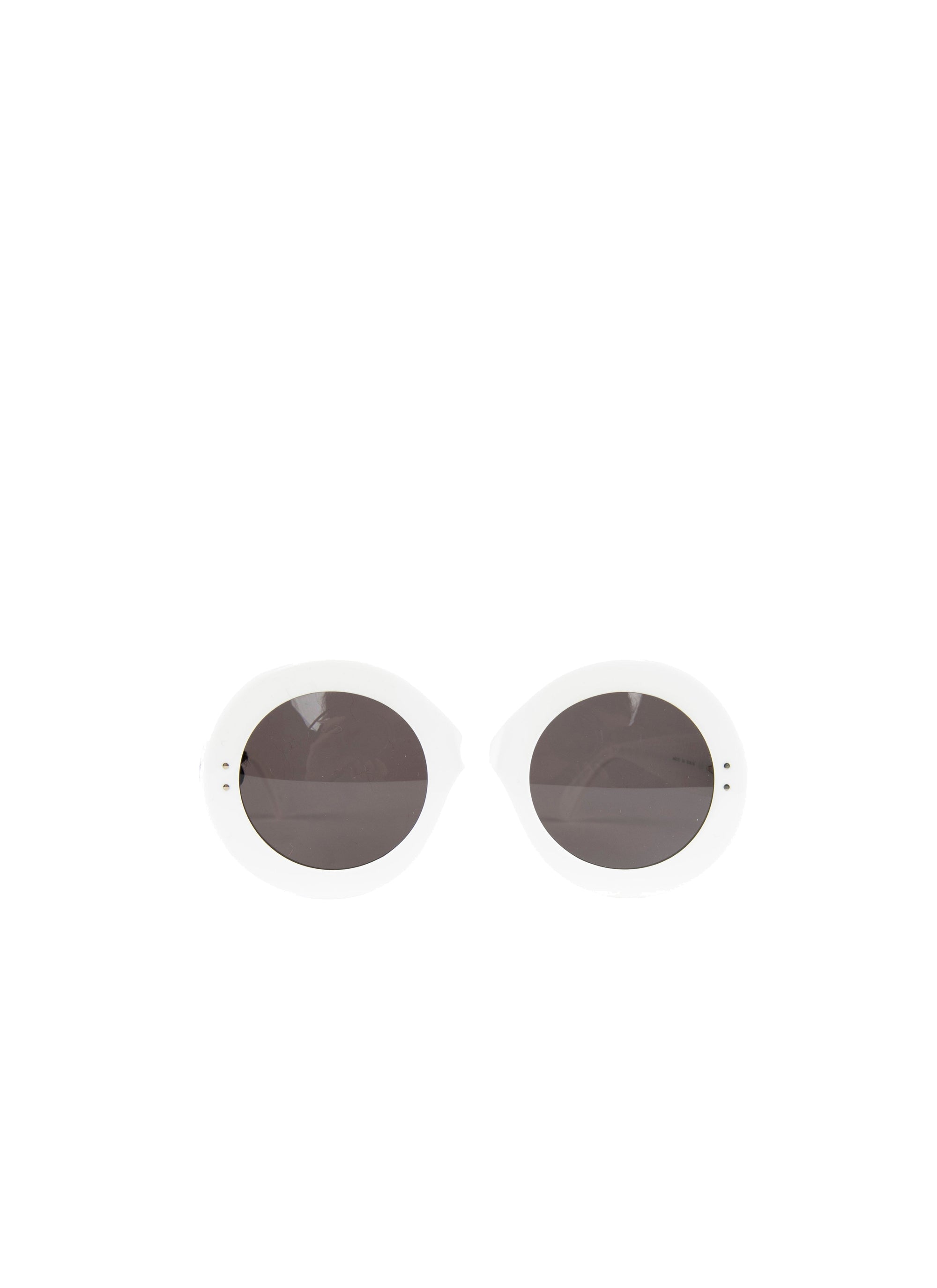 Round studded sunglasses - White & Grey