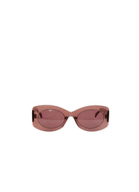 Cat-eye glasses - Nude & Red