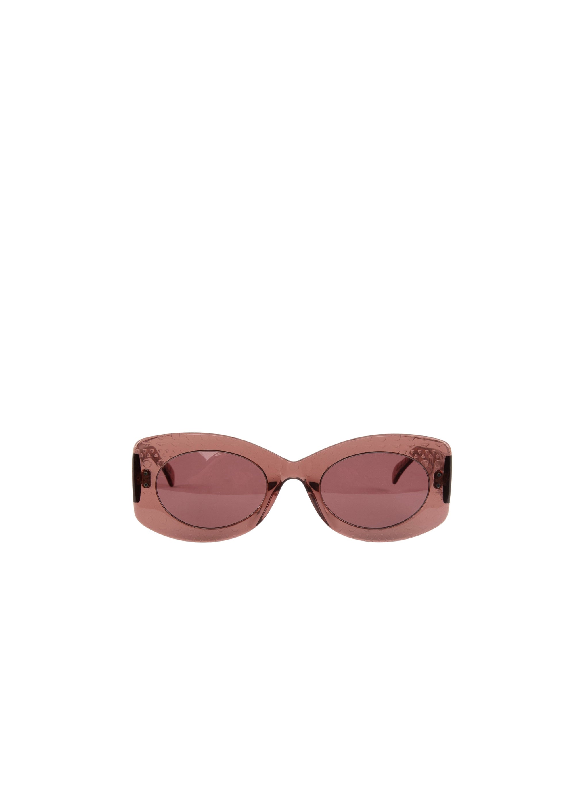 Cat-eye glasses - Nude & Red