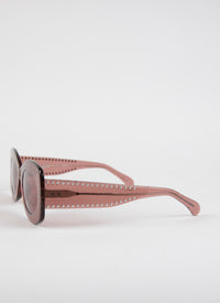 Cat-eye glasses - Nude & Red