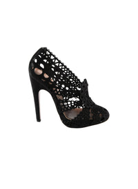 110 pumps in leather - Black intense