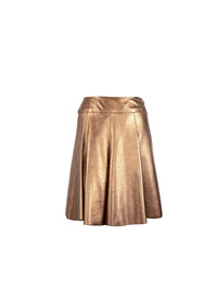 Jupe en cuir - Or