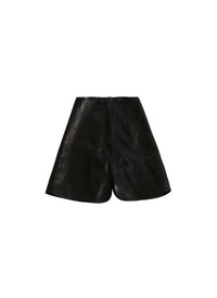 Leather mini skirt - Black