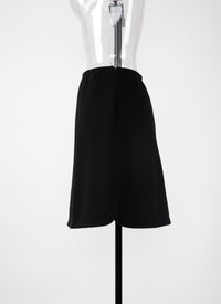 Grace skirt in wool - Black intense