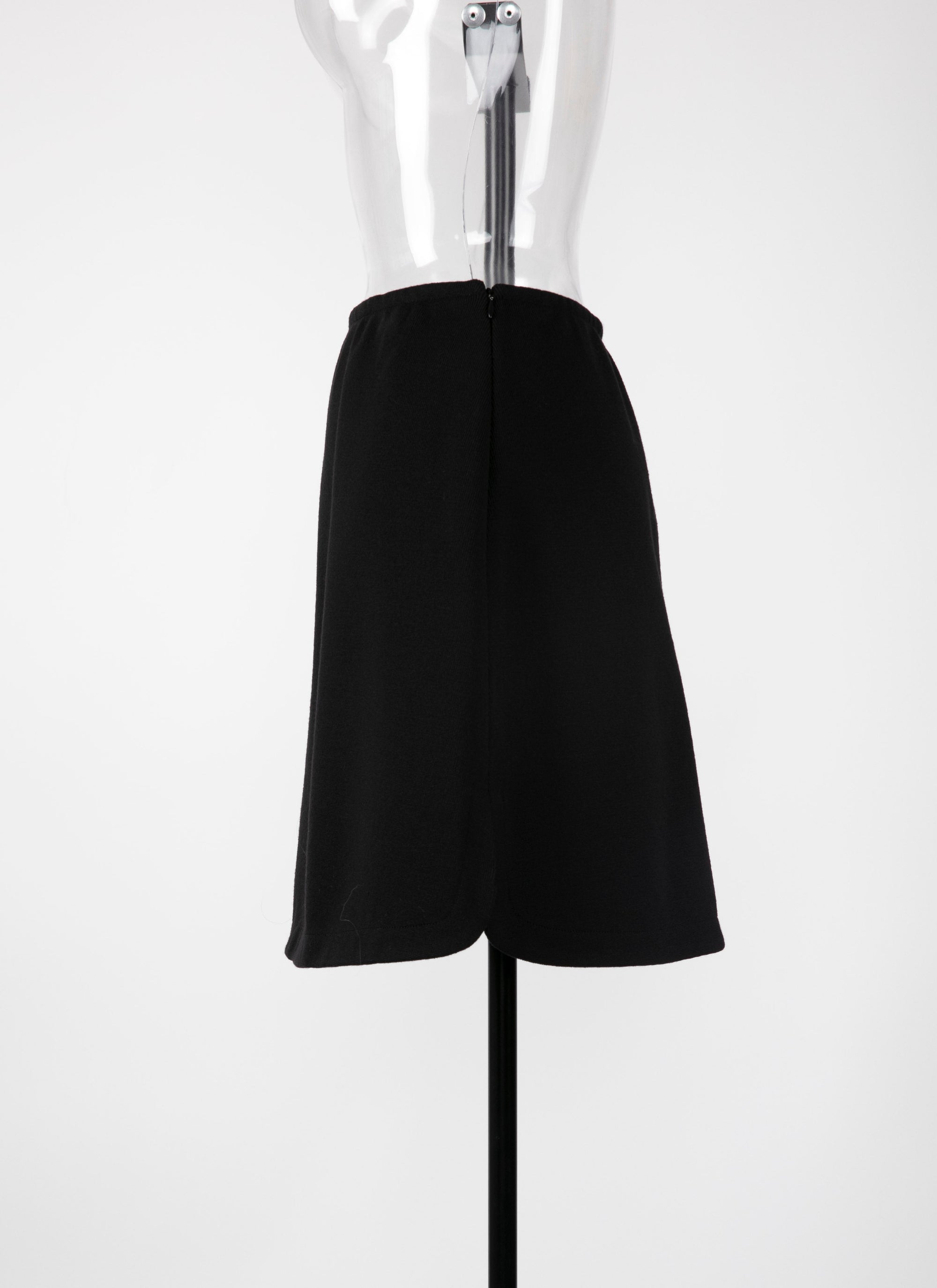Grace skirt in wool - Black intense