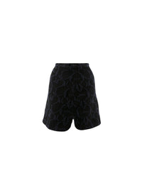 Wool Samarcande skirt - Black & Blue