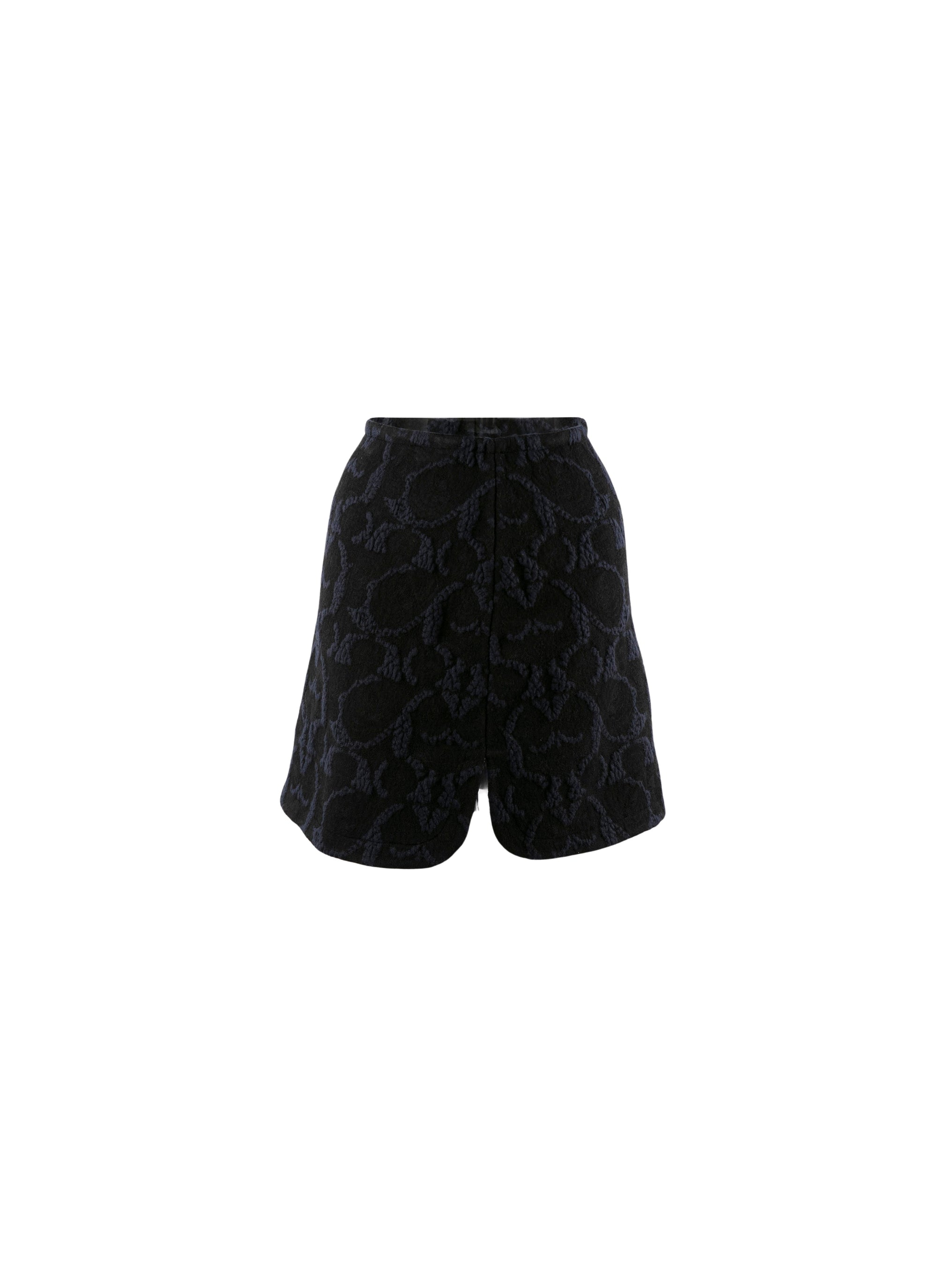 Wool Samarcande skirt - Black & Blue
