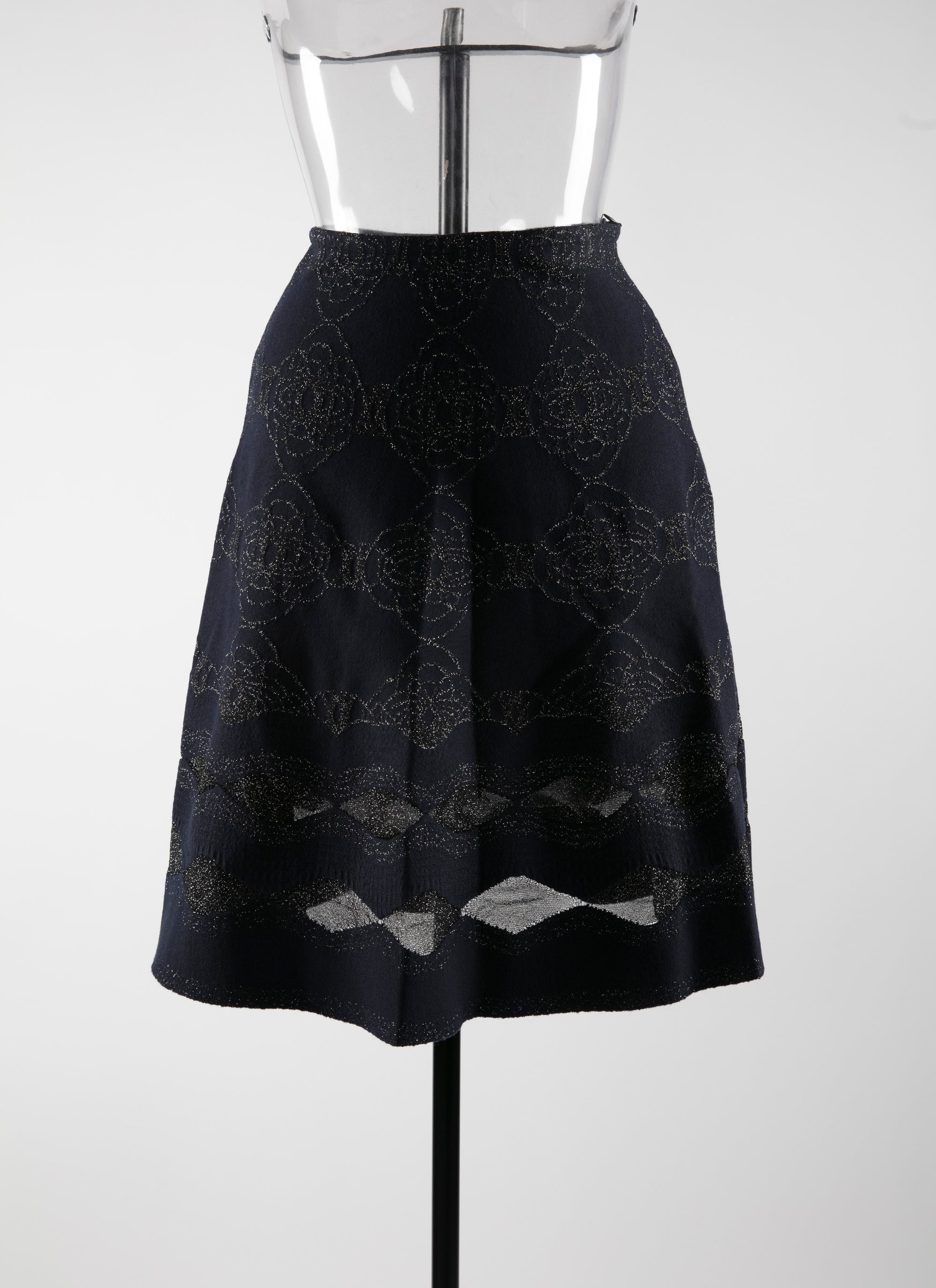 Wool skirt with iridescent detail - Night
