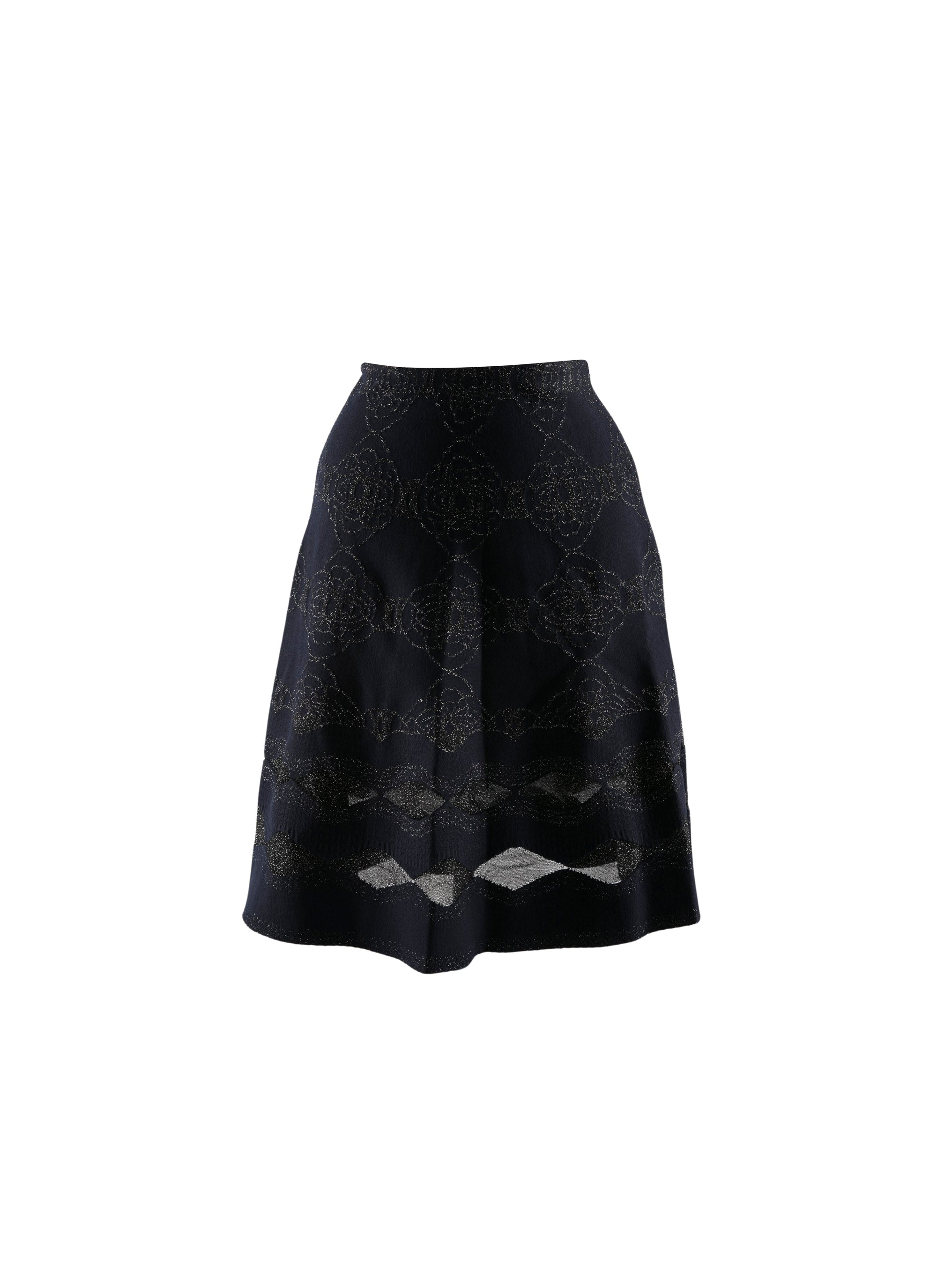 Wool skirt with iridescent detail - Night