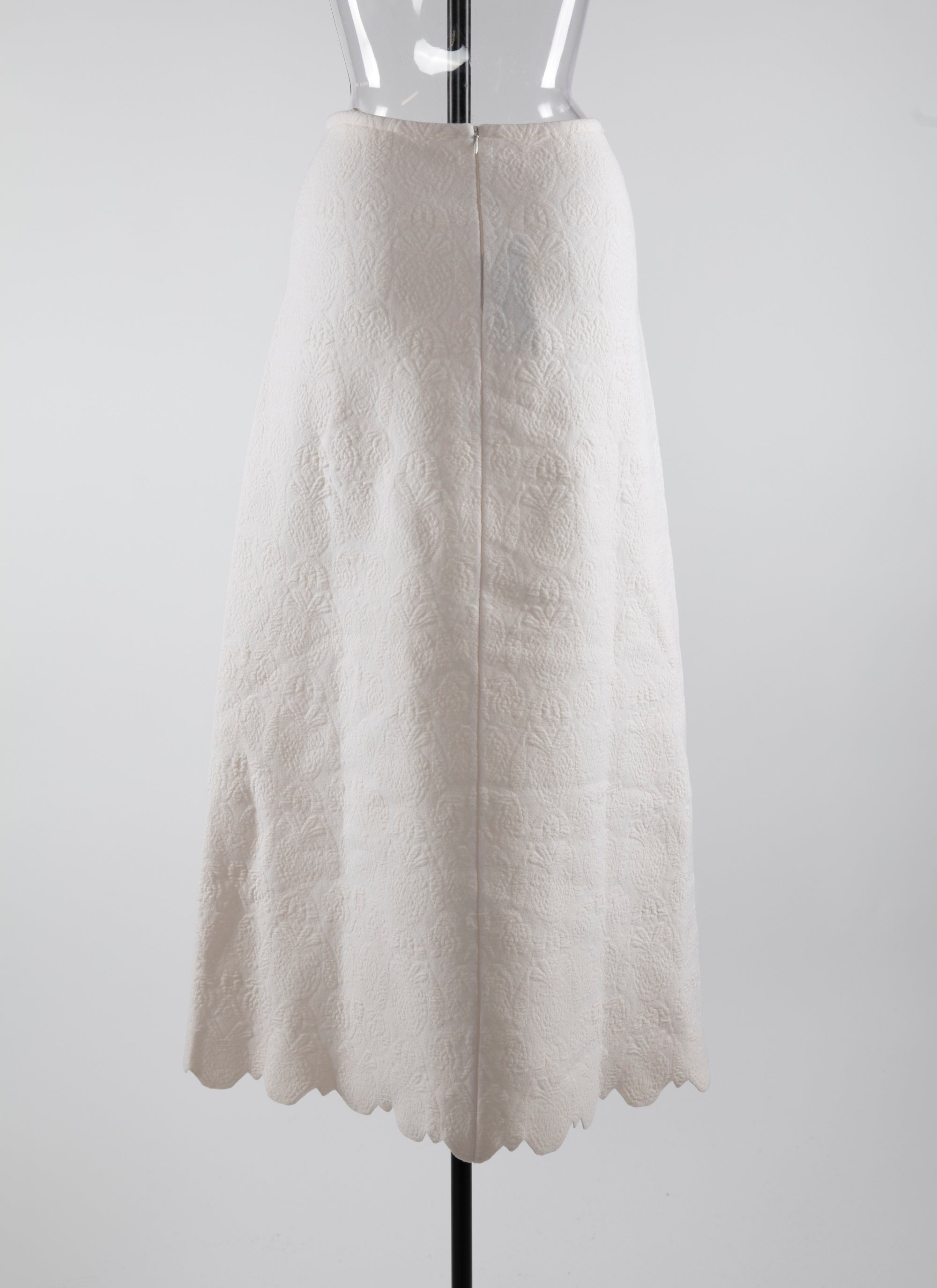 Wool Eden skirt - White iridescent