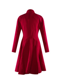 Manteau cintré en laine - Magenta
