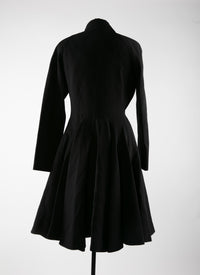 Wool coat - Black intense