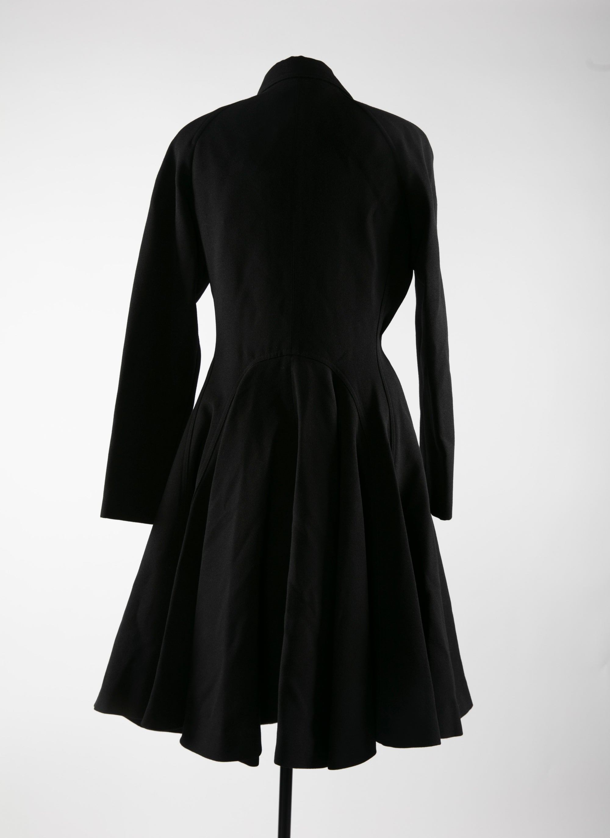 Wool coat - Black intense