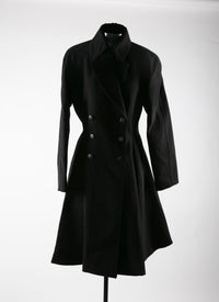 Wool coat - Black intense