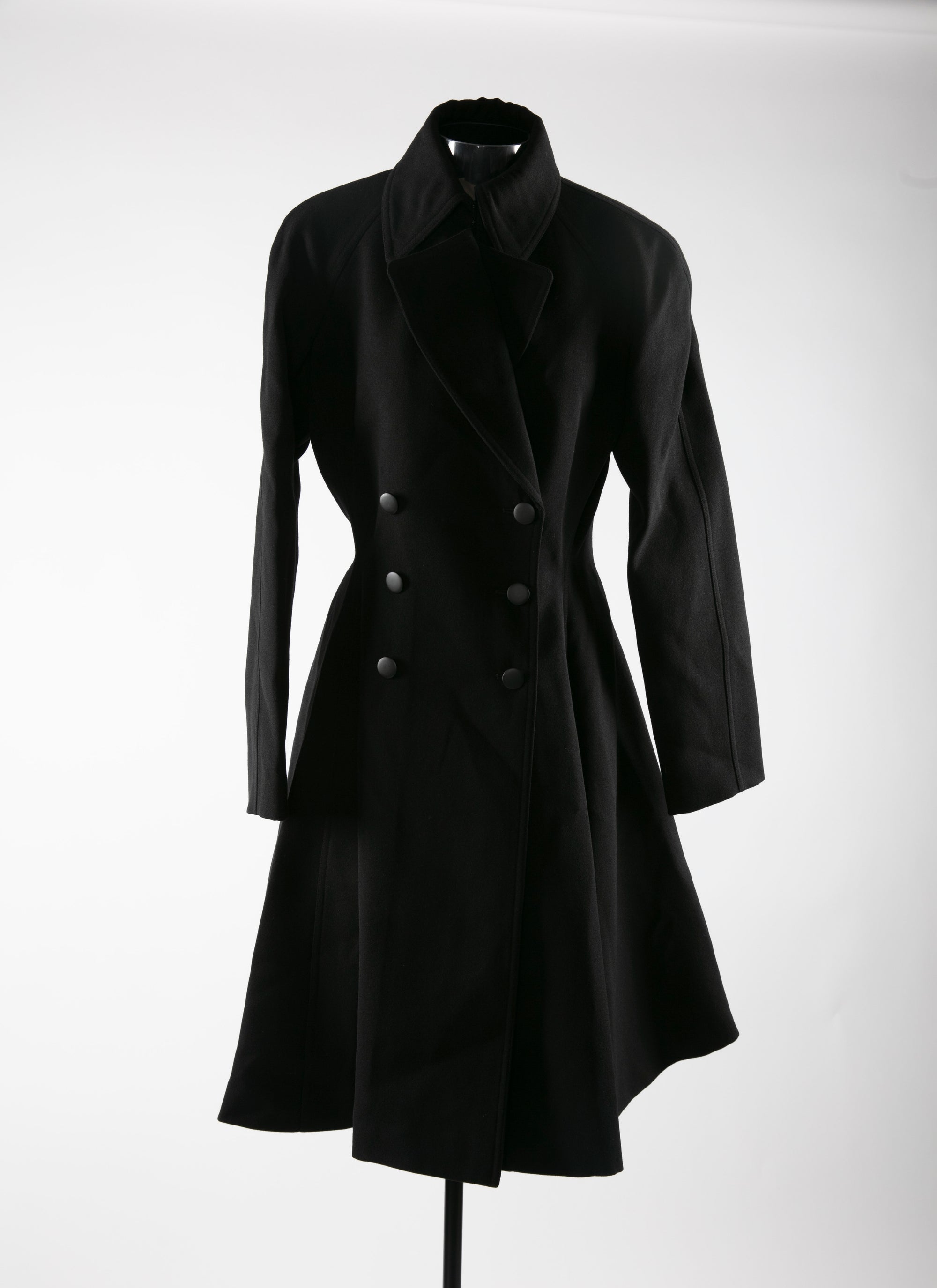 Wool coat - Black intense