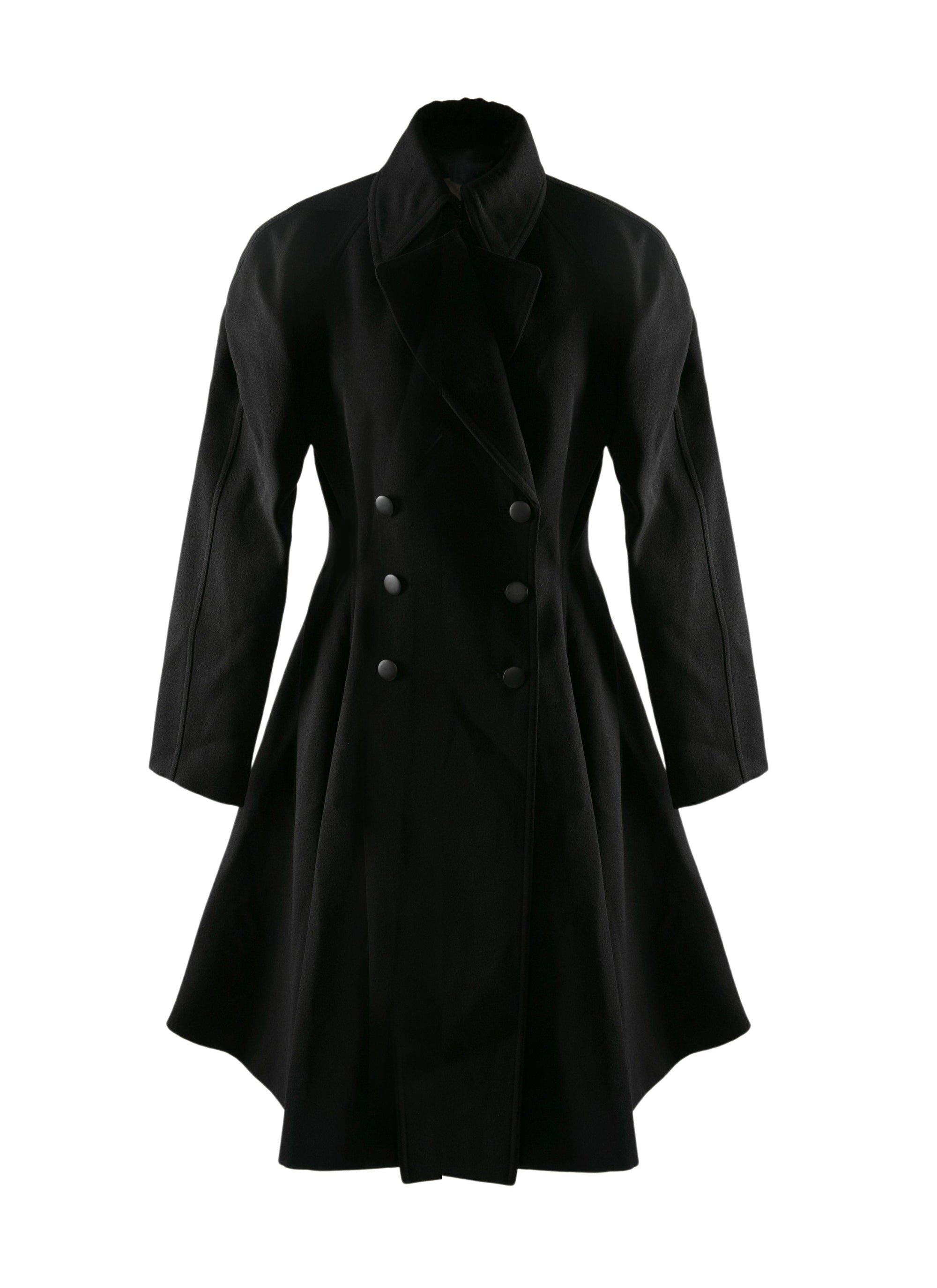 Wool coat - Black intense