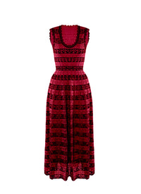 Taranto Signature Maxi Dress - Black & Red