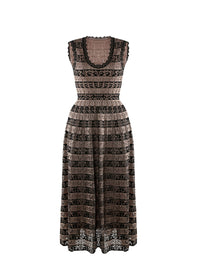 Sleeveless wool and cashmere dress - Nuit