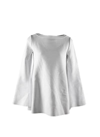 Long sleeve flared jumper - Pearly White